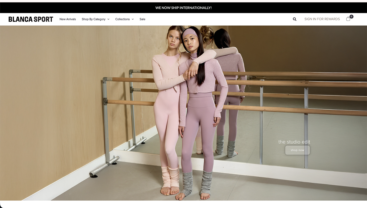 Blanca Sport website screenshot